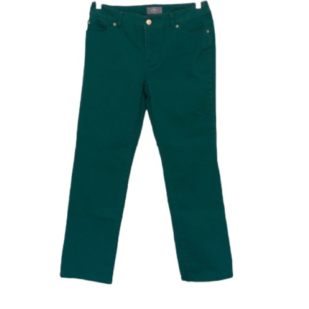Chico’s So Slimming Green Jeans